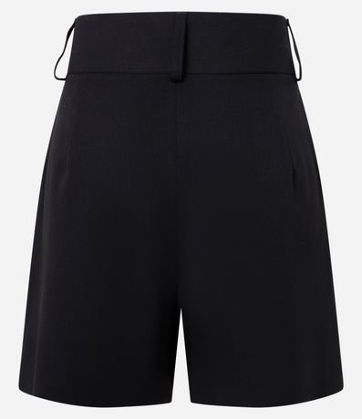 Bermuda Sastrería Liso con Pliegues Delanteros 6