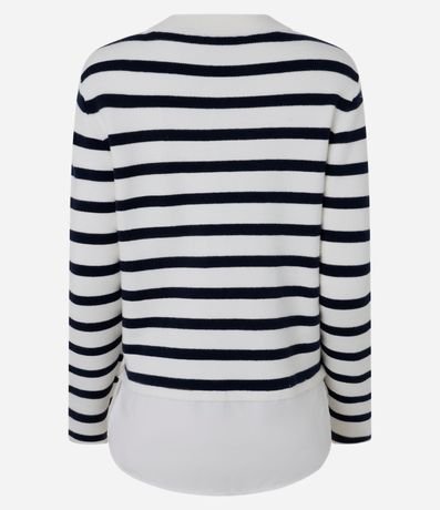 Suéter de Punto con Rayas Horizontales 7