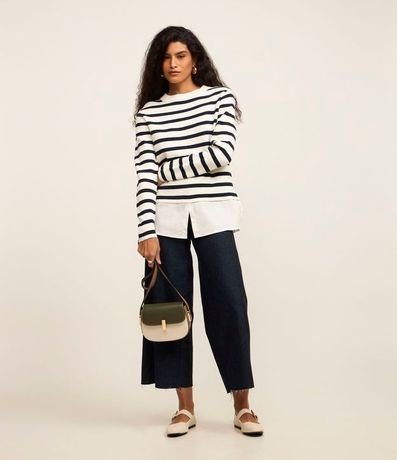 Suéter de Punto con Rayas Horizontales 2