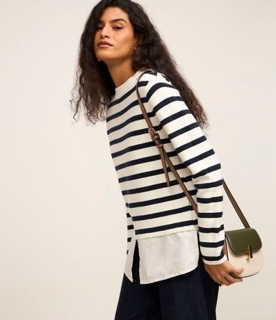 Suéter de Punto con Rayas Horizontales 3