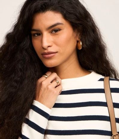 Suéter de Punto con Rayas Horizontales 5