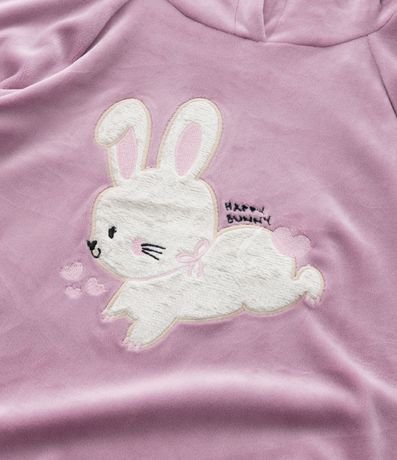 Conjunto Infantil en Plush con Bordado Conejita - Talle 1 a 5 años 10