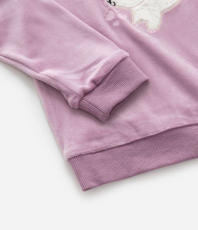 Conjunto Infantil en Plush con Bordado Conejita - Talle 1 a 5 años 5