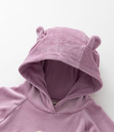 Conjunto Infantil en Plush con Bordado Conejita - Talle 1 a 5 años 7