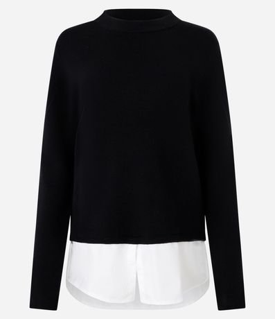 Suéter de Punto con Bajo Superpuesto 5