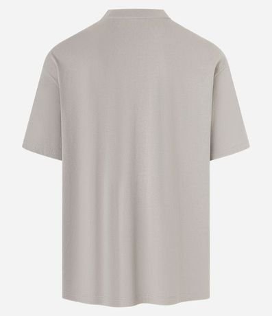 Remera Relaxed en Algodón con Cuello Canalé 2