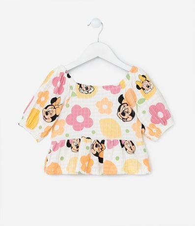 Conjunto Infantil Texturizado con Estampa de Minnie - Talle 1 a 6 años 2