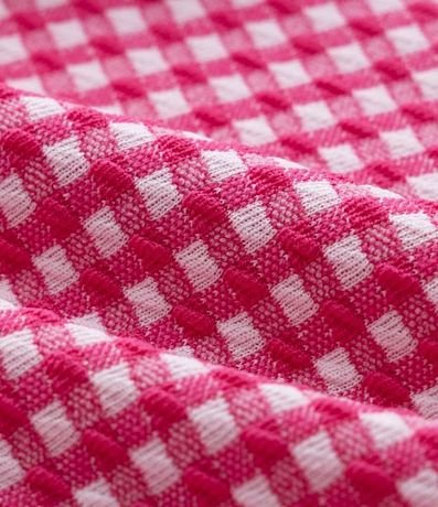 Blusa Bata Infantil en Jacquard con Estampa de Cuadros - Talle 1 a 5 años 3