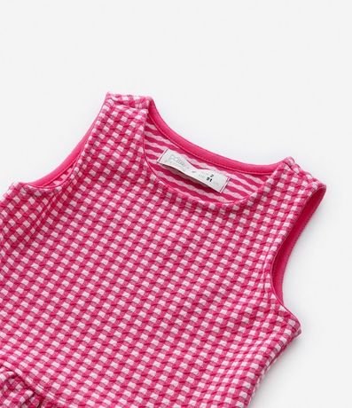 Blusa Bata Infantil en Jacquard con Estampa de Cuadros - Talle 1 a 5 años 5