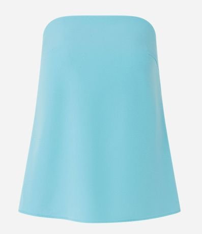 Blusa Sin Breteles Crepé con Fruncido en la Espalda 7