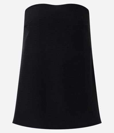 Blusa Sin Breteles Crepé con Fruncido en la Espalda 5