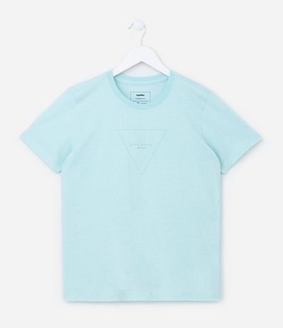 Remera Infantil con Estampa Triangulo Invertido - Talle 5 a 14 años