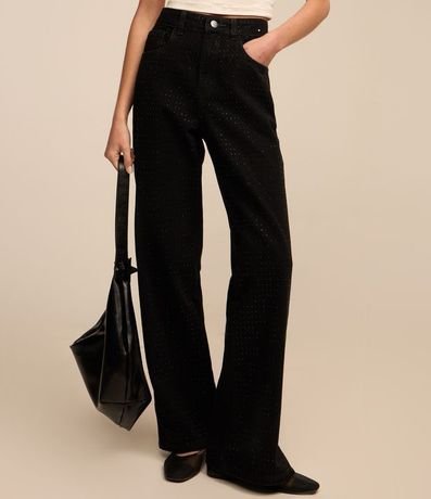 Pantalón Años 90 en Sarga con Brillo 3