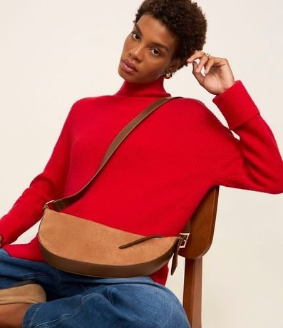 Suéter Alargado en Punto con Traspasado en la Espalda 6