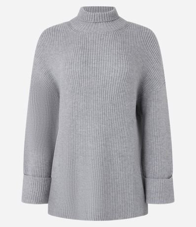 Suéter Alargado en Punto con Traspasado en la Espalda 7