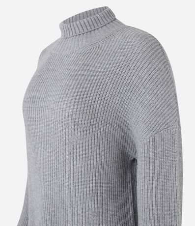 Suéter Alargado en Punto con Traspasado en la Espalda 8