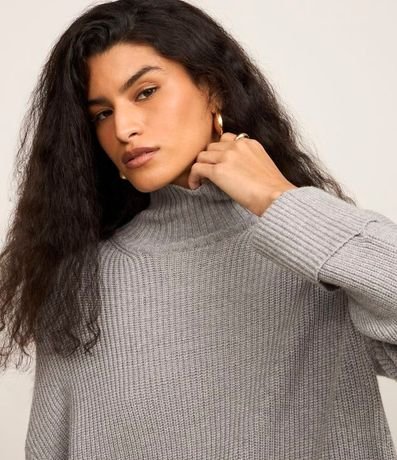 Suéter Alargado en Punto con Traspasado en la Espalda 5