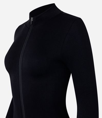 Campera Deportiva Seamless con Cuello Alto 5