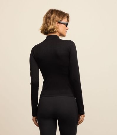 Campera Deportiva Seamless con Cuello Alto 3