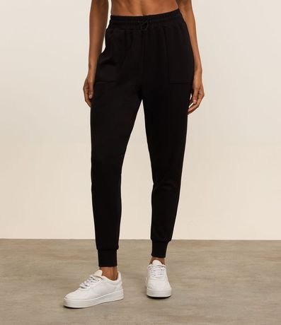 Pantalón Jogger Deportivo en Microfibra con Cintura Elástica 2