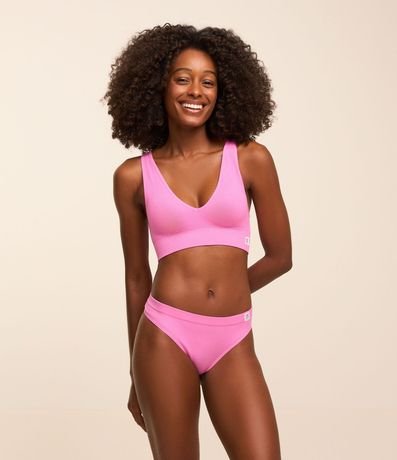 Bombacha Bikini Hilo Sin Costura con Textura Acanalada