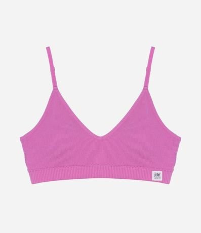 Soutien Top sin Copa en Microfibra con Textura Acanalada 5