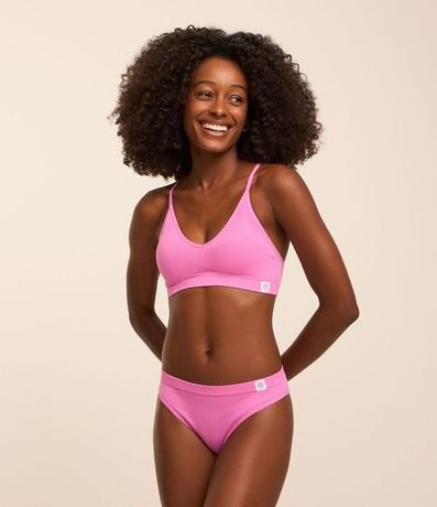 Soutien Top sin Copa en Microfibra con Textura Acanalada 2