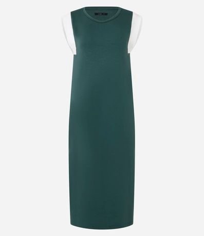 Vestido Midi en Algodón con Sisa Contrastante 6