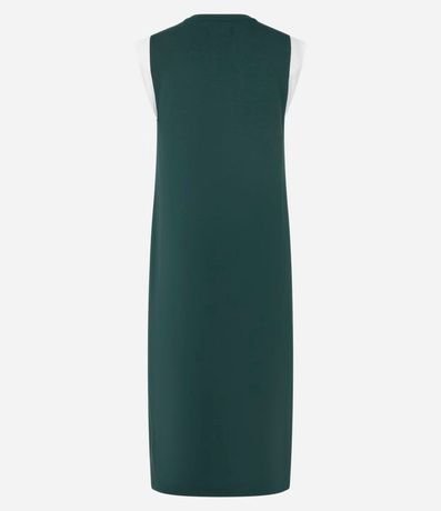 Vestido Midi en Algodón con Sisa Contrastante 7