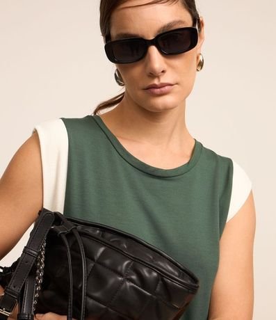 Vestido Midi en Algodón con Sisa Contrastante 5