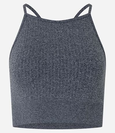 Top Deportivo de Bretel Seamless con Textura Acanalada 4