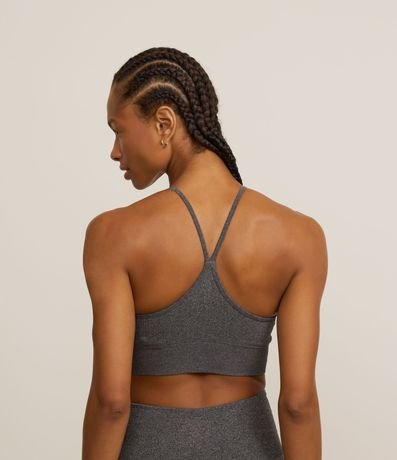 Top Deportivo de Bretel Seamless con Textura Acanalada 3