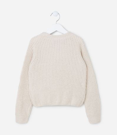 Suéter Infantil en Punto con Textura - Talle 5 a 14 años 2