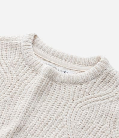 Suéter Infantil en Punto con Textura - Talle 5 a 14 años 4