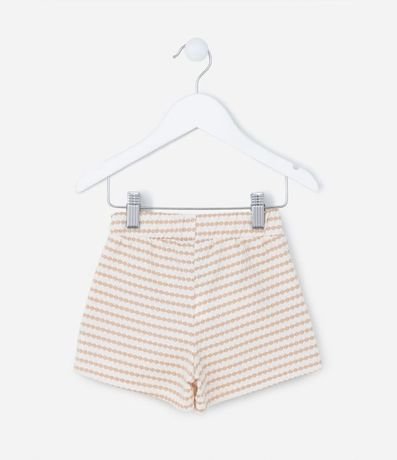 Short Pollera Infantil Texturizada con Volado - Talle 1 a 5 años 2