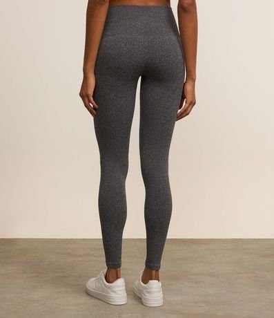 Pantalón Legging Deportivo Acanalada sin Costura con Tiro Alto 3