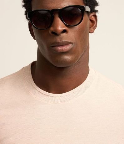 Remera Regular en Algodón con Textura 4