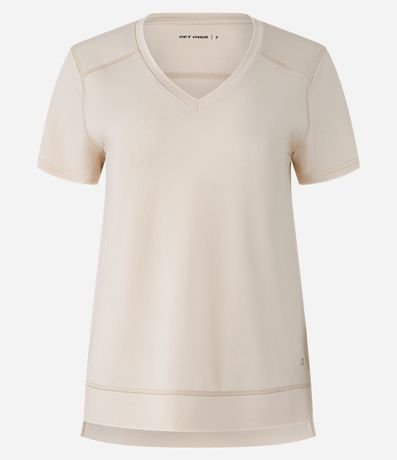 Remera Deportiva en Microfibra Escote V 5