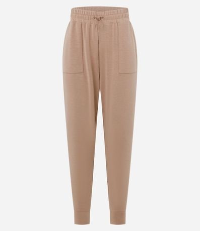 Pantalón Jogger Deportiva en Microfibra con Cintura Elástica y Regulador 5