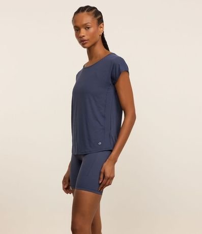 Remera en Microfibra con Escote Redondo