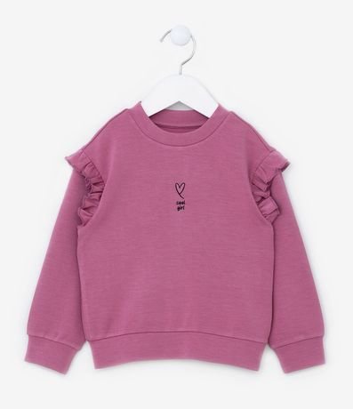 Buzo Infantil con Volados y Bordado - Talle 1 a 5 años