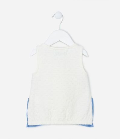 Musculosa Infantil Texturizada con Moña Grande Aplicada - Talle 1 a 5 años 2