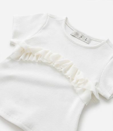 Blusa Infantil en Rib con Volado Doble Aplicado - Talle 1 a 5 años 4