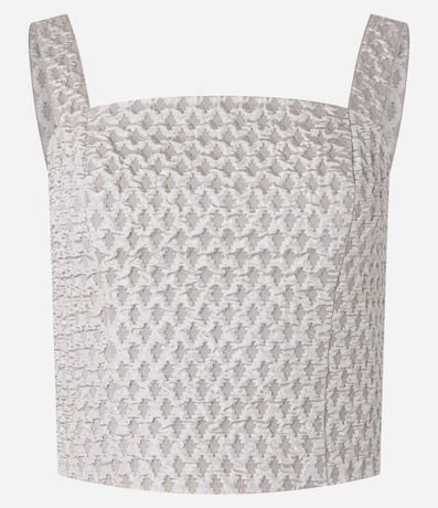Blusa en Jacquard con Breteles Anchos 5