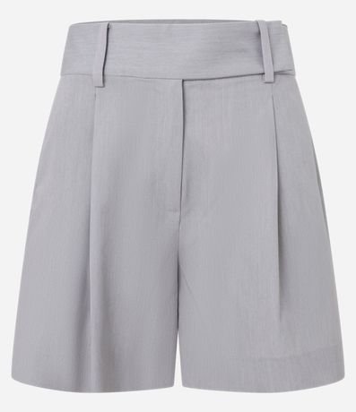 Bermuda Sastrería Liso con Pliegues Delanteros 5