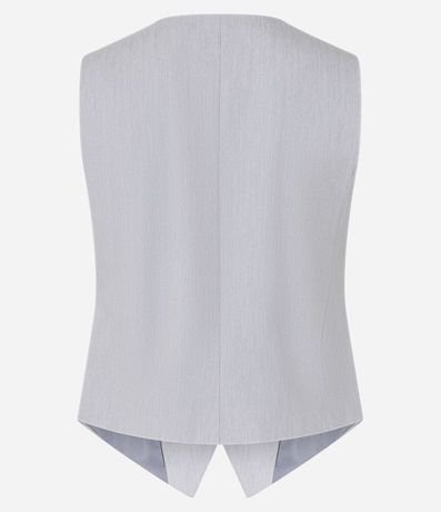 Chaleco en Sastrería con Escote V y Botones Duplos 6