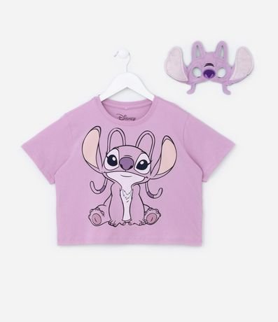 Blusa Infantil con Estampa Angel y Máscara - Talle 5 a 14 años