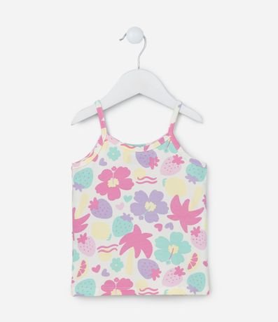 Musculosa Infantil con Estampa Floral - Talle 1 a 5 años 2