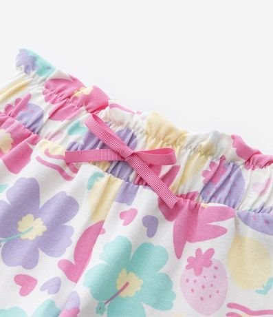 Short Clochard Infantil con Estampa Floral - Talle 1 a 5 años 5