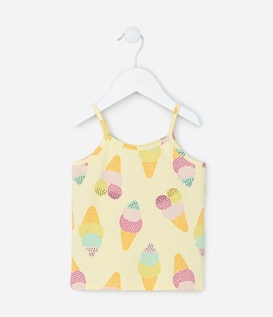 Musculosa Infantil con Estampa de Helado - Talle 1 a 5 años